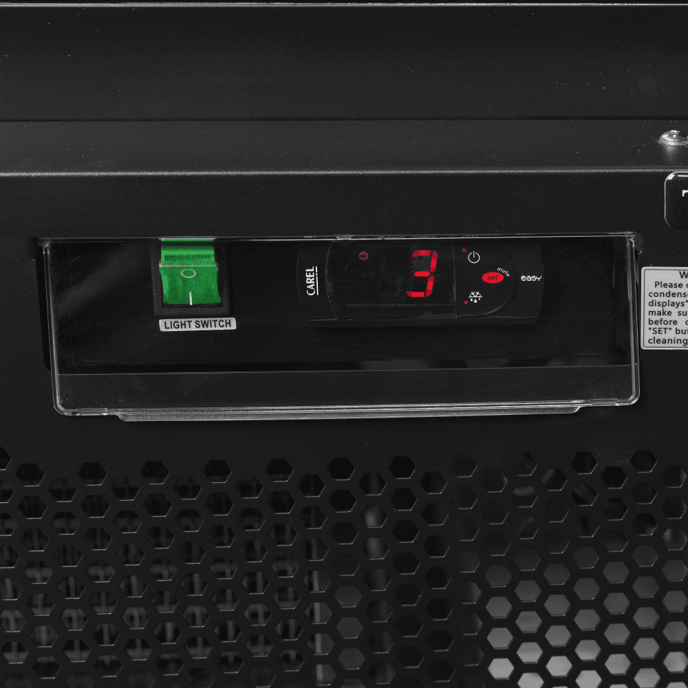 Tefcold displaykjøleskap sort 3 dører 188 cm Atom Maxi C3DBB