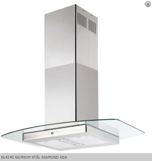 Hovedbilde Silverline Ventilator Fritthengende modell 90CM STÅL ...