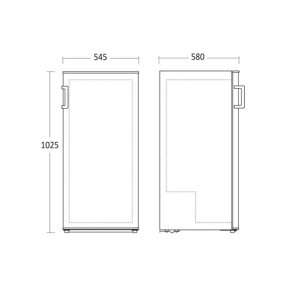 Scandomestic frittstående fryseskap hvit 102 cm FRF99WE