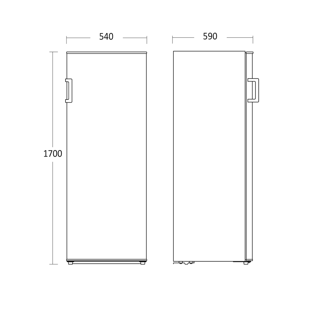 Scandomestic fryseskap hvit 206L SFS 226 W