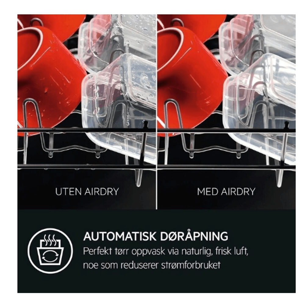 Aeg oppvaskmaskin hvit 44 dB FBB54605ZW