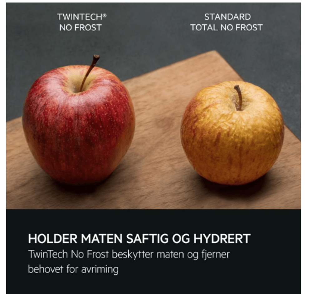 AEG kombiskap NoFrost 186 cm sort ORC6M331EB