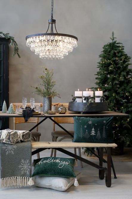 Hovedbilde Chic Antique lysekrone Versailles med dråpeformede ...