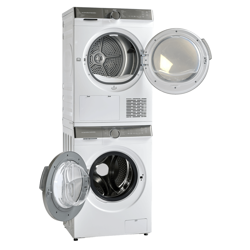 Scandomestic vaskemaskin hvit 8 kg 60 cm WMF1408WA