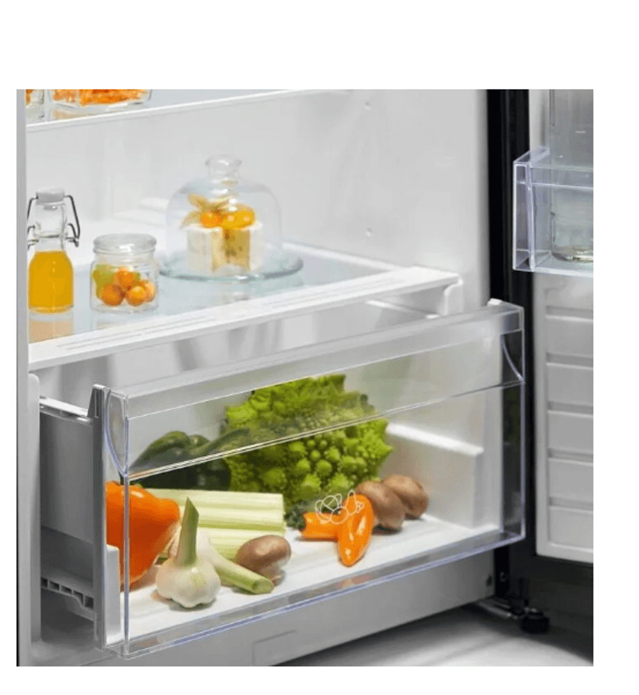 Electrolux 600 kjøleskap vifte stål 186 cm ERS3DE39X  